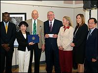 Doris Matsui with Sacramento County Board of Education and Superintendent Gordon