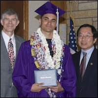 Graduate with Greg Geeting and Harold Fong