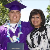 Graduate with parent