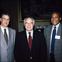 Toni Monetti, Dr. David P. Meaney, and General Davie Jr.
