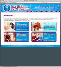English for the Nursing Assistant website screenshot