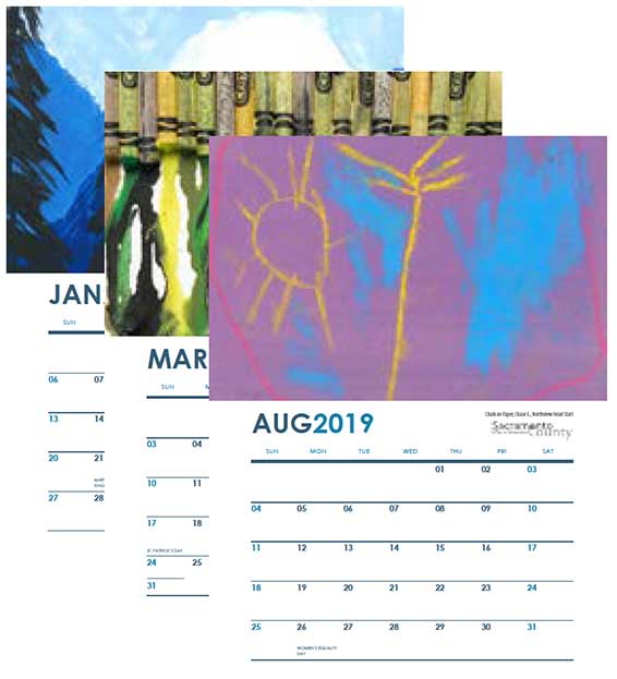 Art calendar thumbnails