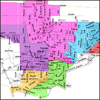 Proposed Trustee Area Map screenshot