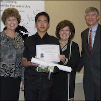 Student with Board members