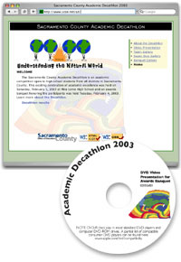 Academic Decathlon Web site screenshot