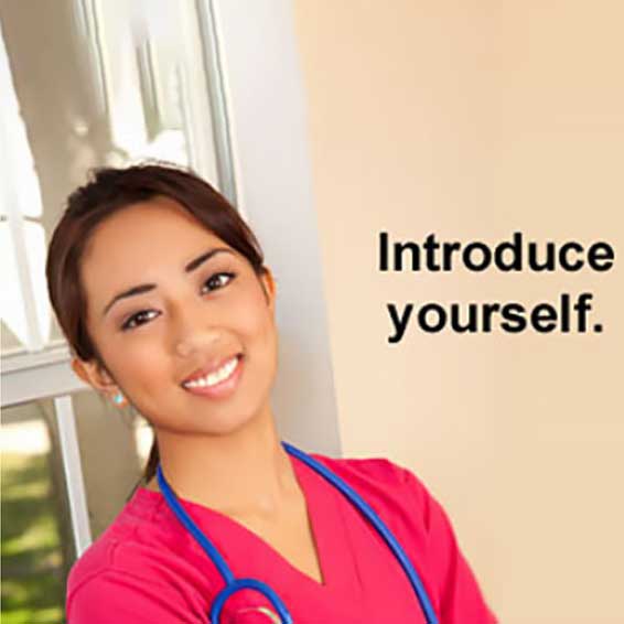 Sample course graphic: introduce yourself