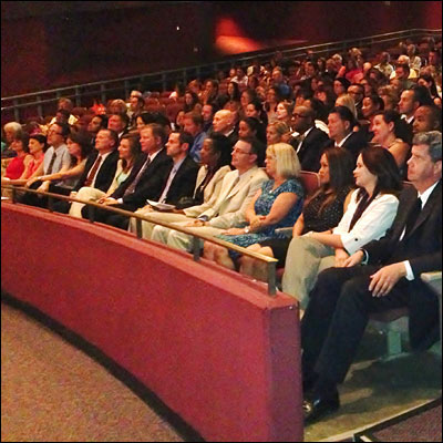 SCOE Leadership Institute graduating class seated in auditorium