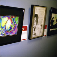 Student artwork on display